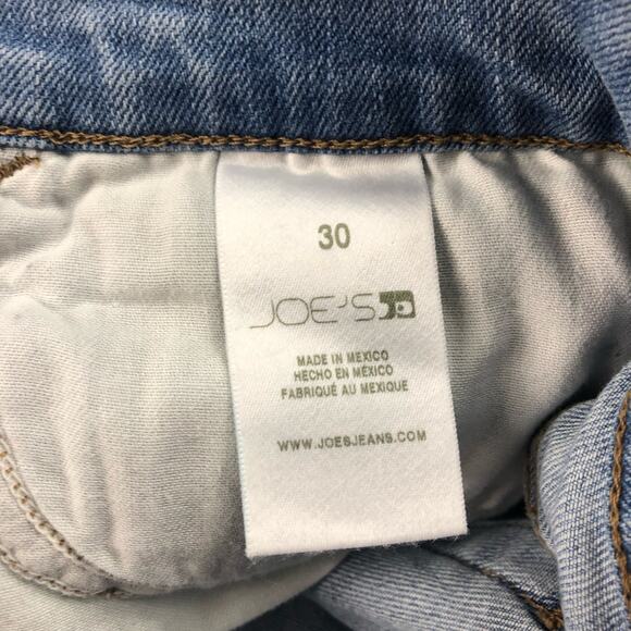 JOES JEANS Jean Lara Mid Rise Straight Ankle Denim Jeans Size 30 NWT Patchwork - Picture 5 of 6